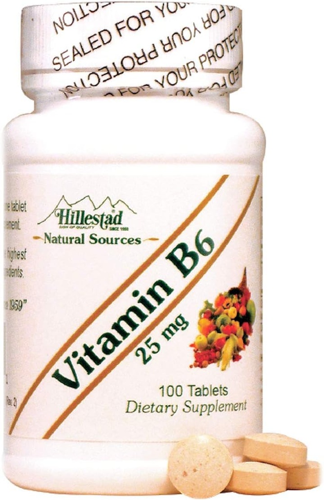 Dialyvite Hillestad Pharmaceuticals - Vitamin B6 25 mg - 100 tablet