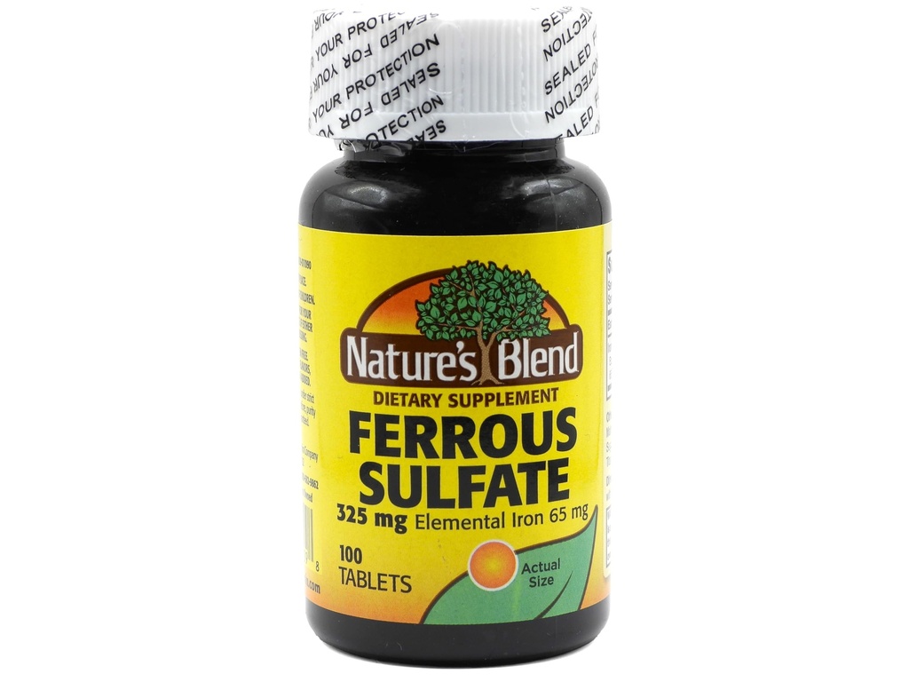 Iron Ferrous Alam Sulfate 325mg BPK, Digunakan, tablet, 100 Cacah