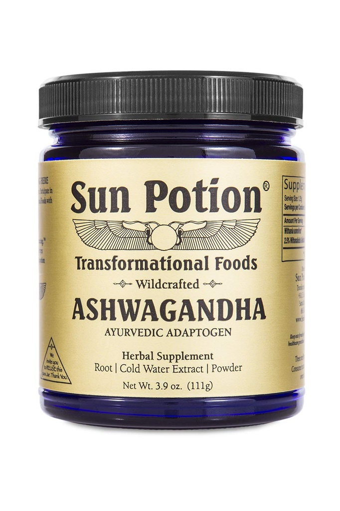 Sun Potion Ashwagandha (Wildmade): 124; 111 Grams 126; 88 Servings