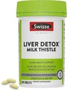 Swish Milk Thistle Liver Cleanse Detox & Repair; Liver Detox & Liver Duo & Liver Dukung: Milk Thistle + Turmeric + Artichoke Extract 124; Dose for Your Liver 124; 180 Liver Pills