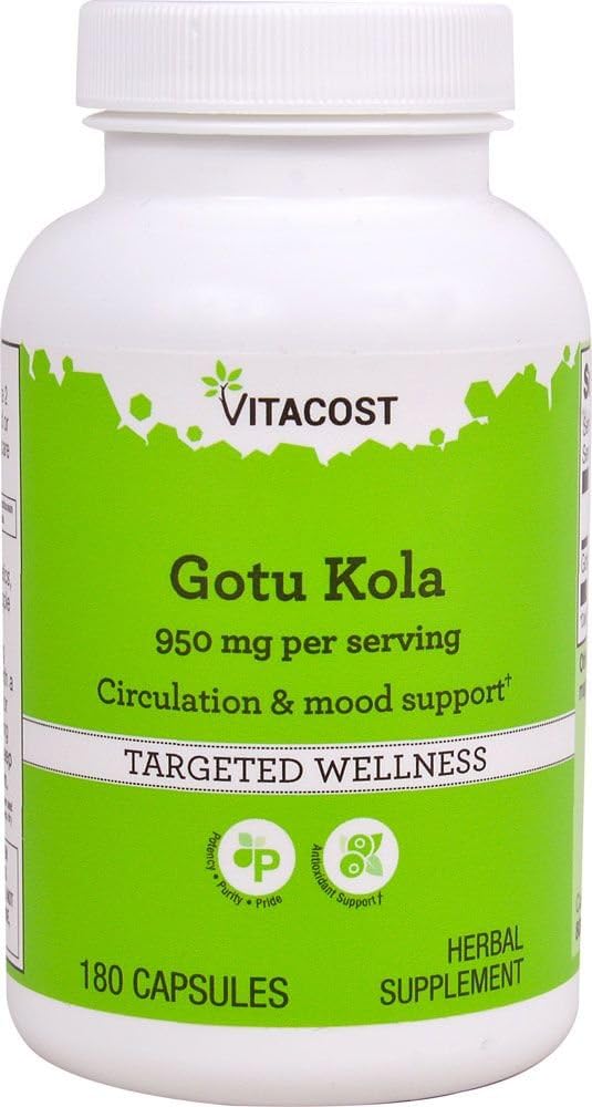 Vitacost Gotu Kola -- 950 mg per porsi - 180 Capsules
