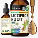 BIO KRAUTER Licorice Root Tincture - Licorice Root Extract for Digetical Support - Alkohol dan Gula Free - Vegan Drops 2 Fl.Oz.