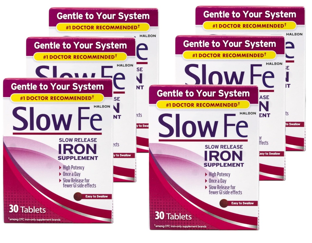Besi Fe Slow Rilis, Tablet 30 ea (Paket 6)