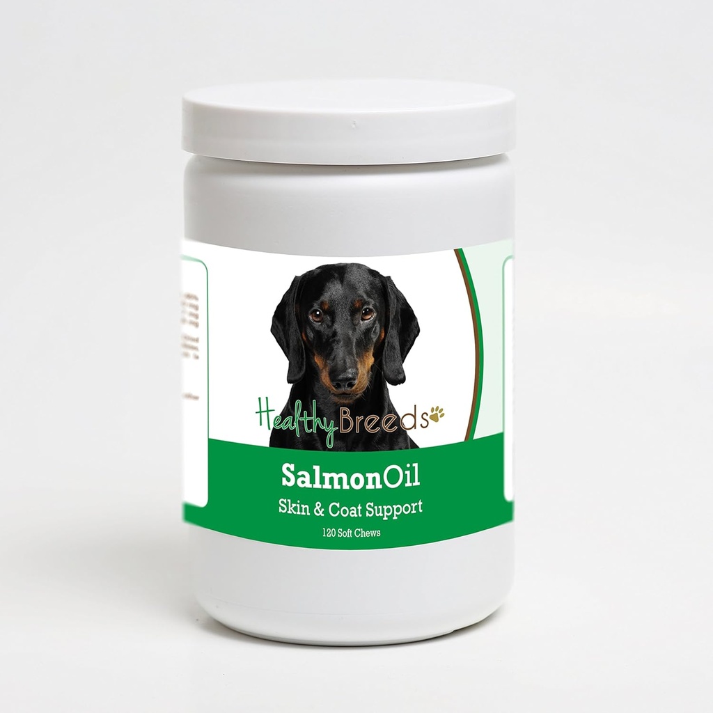 Makanan sehat Dachshund Salmon Oil Soft Chews 120 Count