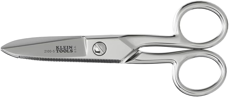 Alat Klein 2100- 5 Gunting Listrik, Dibuat di Amerika Serikat, 5.25-Inch Kompact Gunting untuk Heavy- Duty Cutting dan Low Voltage Work, Multi- Tujuan