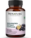 Minatur Resveratrol Capsules 12.4; Suplemen Superfood 124; 500mg, 90 Veg Capsules, 45 Days Supply, 54g 124; Pure & Nature 124; Chemical Free Preservations Free 124; Vegan 124; Dibuat di India