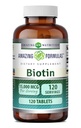 Amazing Formulas Biotin Supplemen 124; 15000 Mcg Per Serving 124; 120 Tablet 134; Non-GMO 124; Gluten Free 124; Dibuat di USA
