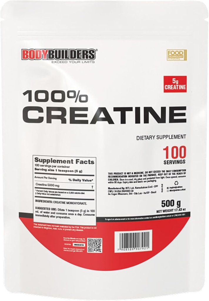 100% Creatine, Unflafedored, 1.1lb, 100 Servings