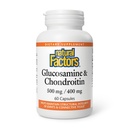 Faktor Natural Glucosamin & Chondroitin - Mendukung Joints Sehat & Connective Tease - Non-GMO & Gluten- Free - 60 Capsules (20 Pelayan)