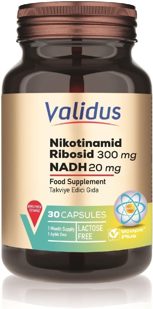 ValIDUS Nikotinamin Ribosid 300 mg + NADH 20 mg 30 Kapsul