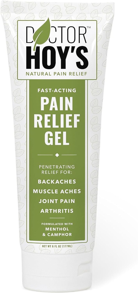 DoCTOR HOY 'S Natural Pain Relief Gel, Topical Arnica Anti- Inflamatory Gel for Arthritis, Joint Pain, and Muscle Strains