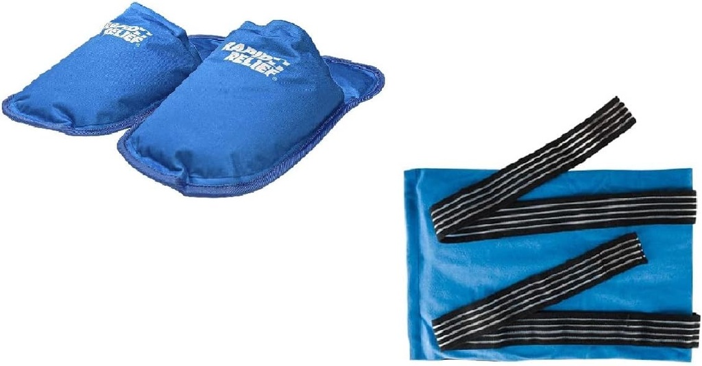 Pregnancy Relief Rapid Bundle Hot and Cold Therapy Slippers (1) & Deluxe Bisa dipakai Ulang Kompres Panas dan Dingin (1)