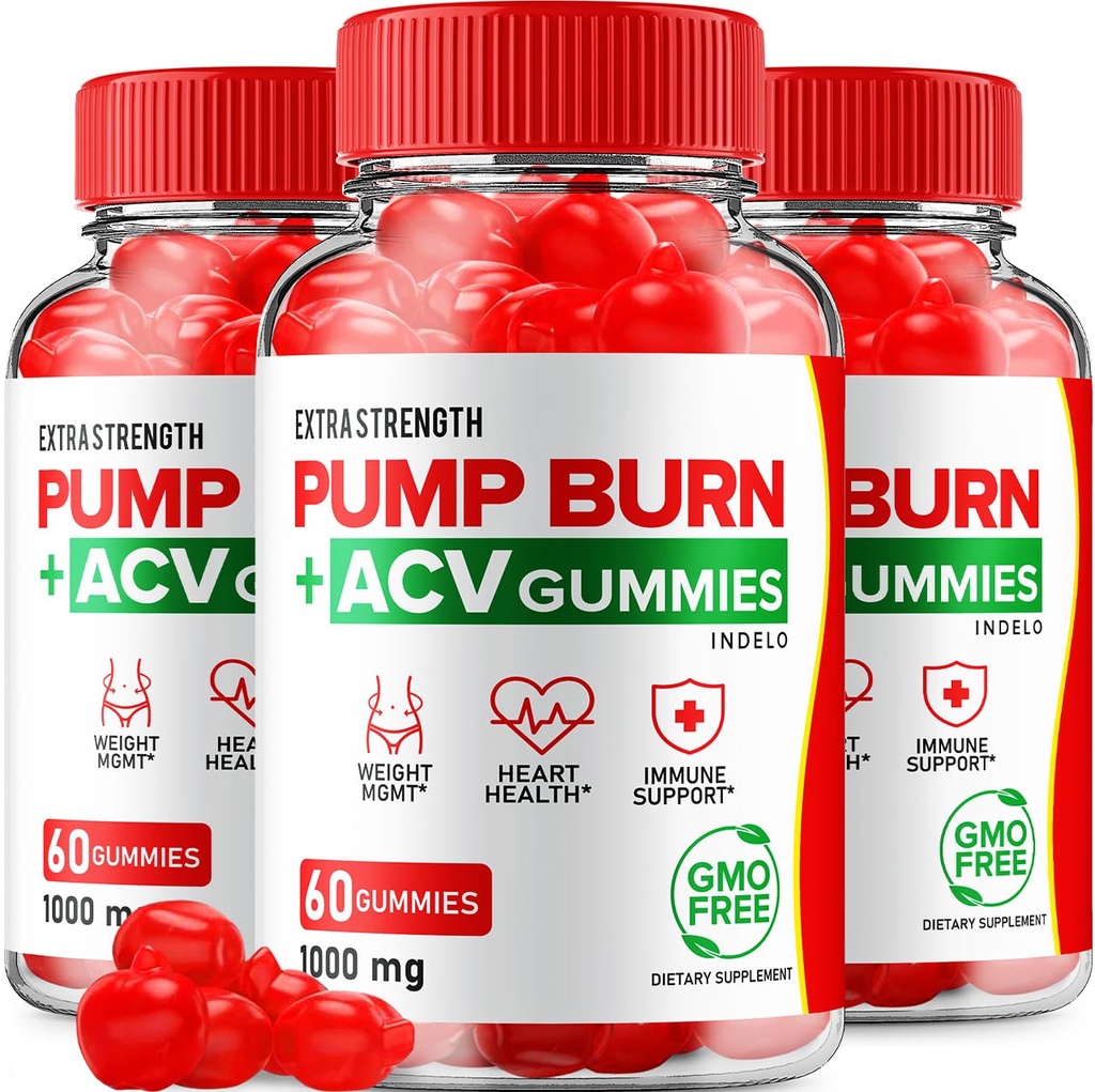 Pump Burn Keto ACV Gummies - Keto Pompa Burn Gummies, Pompa Bakar Keto + ACV Gummies untuk Woight Management B12 Bakar Pompa Tingkat lanjut Formula 3 Pack