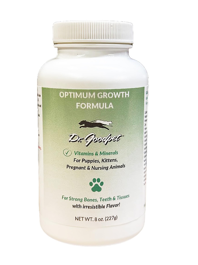 Dr. Goodpet Optimum Growth - All Natural Kitten & Puppy Care Multi- Vitamin / Mineral Powder