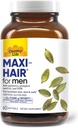 Country Life Max- Rambut untuk Pria - 2000mcg Biotin, Saw Palmetto, Pumpkin Seed Oil, DIM, Potasium, Magnesium, Calcium & Zinc Blend - Mendukung Rambut Healthy, Scalp, Skin & Nails, 60 Vegan Capsules