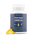 Physio Omega 2400mg Fish Oil dengan Omega 3 Fatty Acid Suplemen - "Heart & Brain Health Suplemen" - Non-GMO, Burpless, Light Citrus Flavor, Sumpably Dipakai - 60 Softgels, 30- Day Supply
