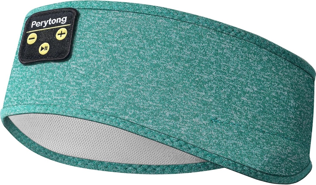Ponsel Tidur Perytong, Headband Bluetooth Olahraga dengan Ultra- Thin HD Speakers Sempurna untuk Sleep, Workout, Jogging, Yoga, Insomnia, Perjalanan Udara, Meditation