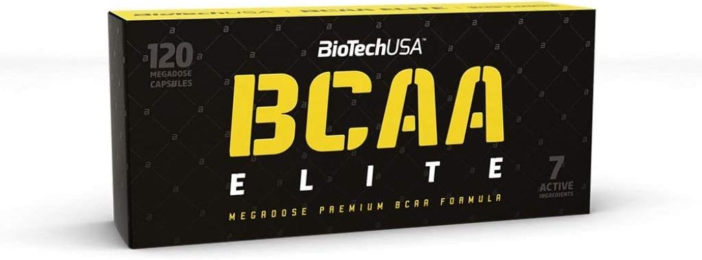 BioTechUSA Elite Series BCAA Elite 120 Capsules Acids dengan L-Leucine, L- Isoleucine dan L- Valine. Tambahan BCAA
