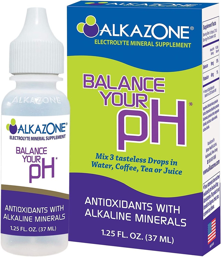 AlkaZone - Alkaliline pH Booster Drops 1.25 lf oz (3- Pack)