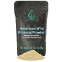 Holistic Bin Wild American Ginseng Powder Pure Organic Ginseng Suplemen Dibuat dengan Wild Harweised 20 + Year Old Roots dari Appalachia (Panax Ququinefolius)