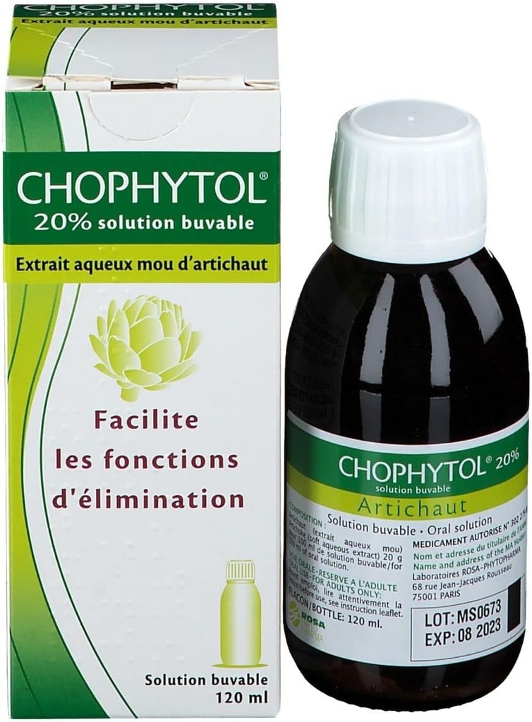 Chophytol 20% - Solution Dapat Minum (dengan Artichoke Pengaman Propinsi & Ginjal Fungsi - 120ml Botol