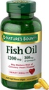 Suplemen Nature 's Bounty Oil Omega 3 - Supports Heart Health, 1200 Mg Fish Oil, Omega-3, 200 Softgels (Paket 1)