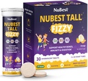 NuBest Tall Fizzy - Bone Energy, Imunity, Digetical Health for Kids Age Age 4 + Teens 124; Probiotic, Calcium, Magnesium dari Algae Marine Merah, Vitamin 12430 Orange Effervescent Tablet 128; Paket 3