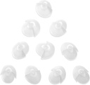 MeDca Hearing Aid Standard Receiver Tulip Domes Compatible dengan GN Resund Sure Fit - 10- Pcs Universal Invisible Tip Replacement Ear for BTE PSAP Hearing amplifiers and Open Fit Models, Clear