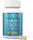 Fish-Oil Omega3- EPA DH- Pengaruh-Softgels - 120Capsules 1440 mg per Serving Mini Size Heally Heart Duty Acids Membantu Mempertahankan Tingkat Triglyceride sehat