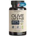 Tambahan VINATTURA Hydroxytyrosol, Zaitun Leaf Ekstraksi - 40% Hydroxytyrosol Ekstrak Buah, 50% Oleuropein Olive Leaf Capsules - 60 Capsules