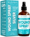 Cat Weund Care Spray adalah sempurna dengan Cat Cone 124; Nano Silver + Chlorhexidine dalam The Composition 124; Bites, Scratches, Redness, Irritation, and Sutures After surgery 124; 4 Oz