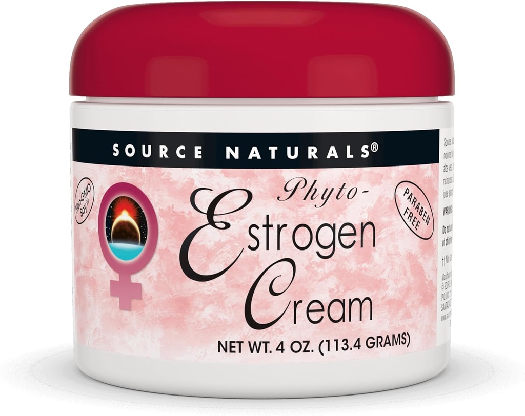 Source Phyto- Estrogen Cream, Paraben- Free - 4 oz Cream