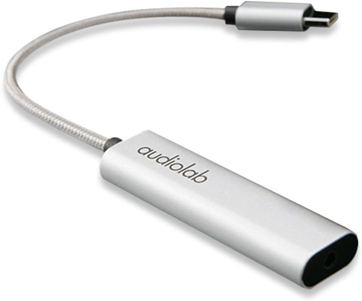 Audiolab Portable Headphone Amplifier Audio Pounered USB DAC Headphone Amp for Phone (Android, USB-C Port)