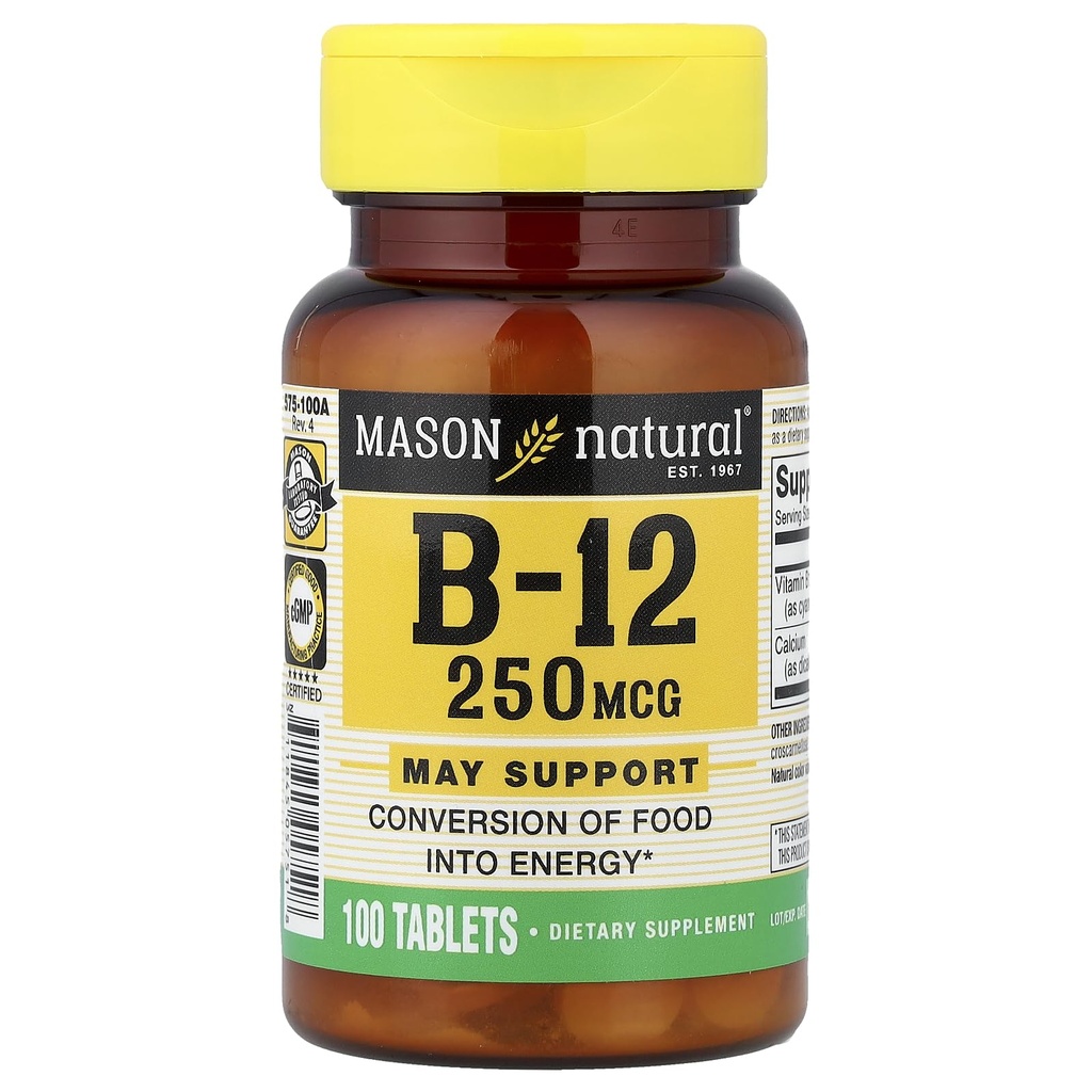 Mason Vitamin Mason B 12 250mcg Tablet
