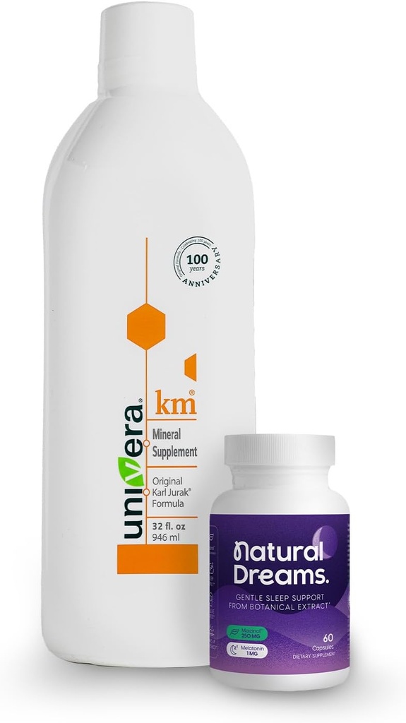Univera Dream Wellness Combo, km & Natural Dreams, Potassium Support, Body pH Blood Saldo, Deep Sleep Support