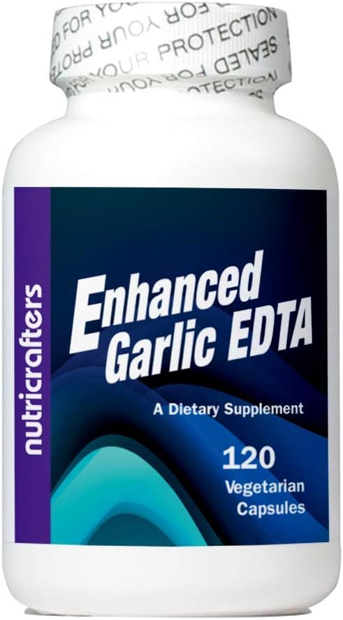 Enhanced EDTA 120 Capsules - 100mg High Potency Calcium Disodium EDTA Formula - No Magnesium Sparate atau Aluminum Connearding Zeolite - 1 Botol 120 Capsules