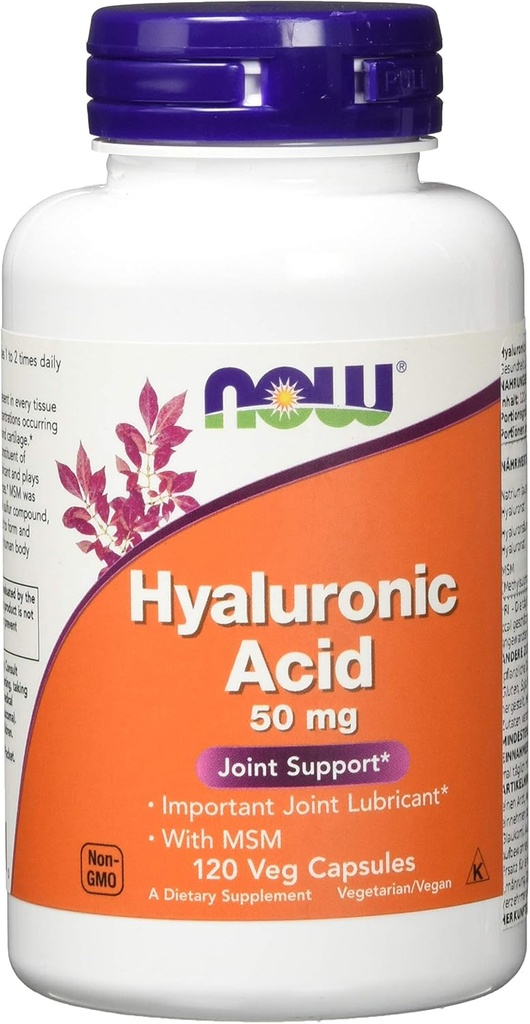 Sekarang Foods - Hyaluronic Acid dengan MSM 50 mg. - 120 Vegetarian Kapsul