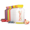 Huma Plus (Double Electrolites) Chia Energy Gel, Variety Pack - Perut Friendly, Real Food Gels (6 Asli dan 6 Plus Gels)