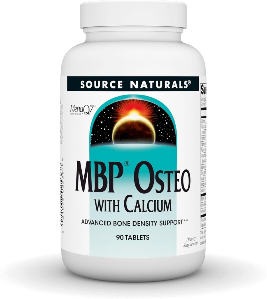 Sumber: MBP Osteo dengan Kalsium, Advanced Bone Density Dukungan *, 90 Tablet