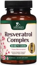 Suplemen Resveratrol 1800mg - Ekstra Kekuatan Antioksidan Untuk Penuaan & Kebal Dukungan - Kesehatan Hati & Cellular Dukungan - Non-GMO, Trans-Reveratrol - 60 Vegan Capsules