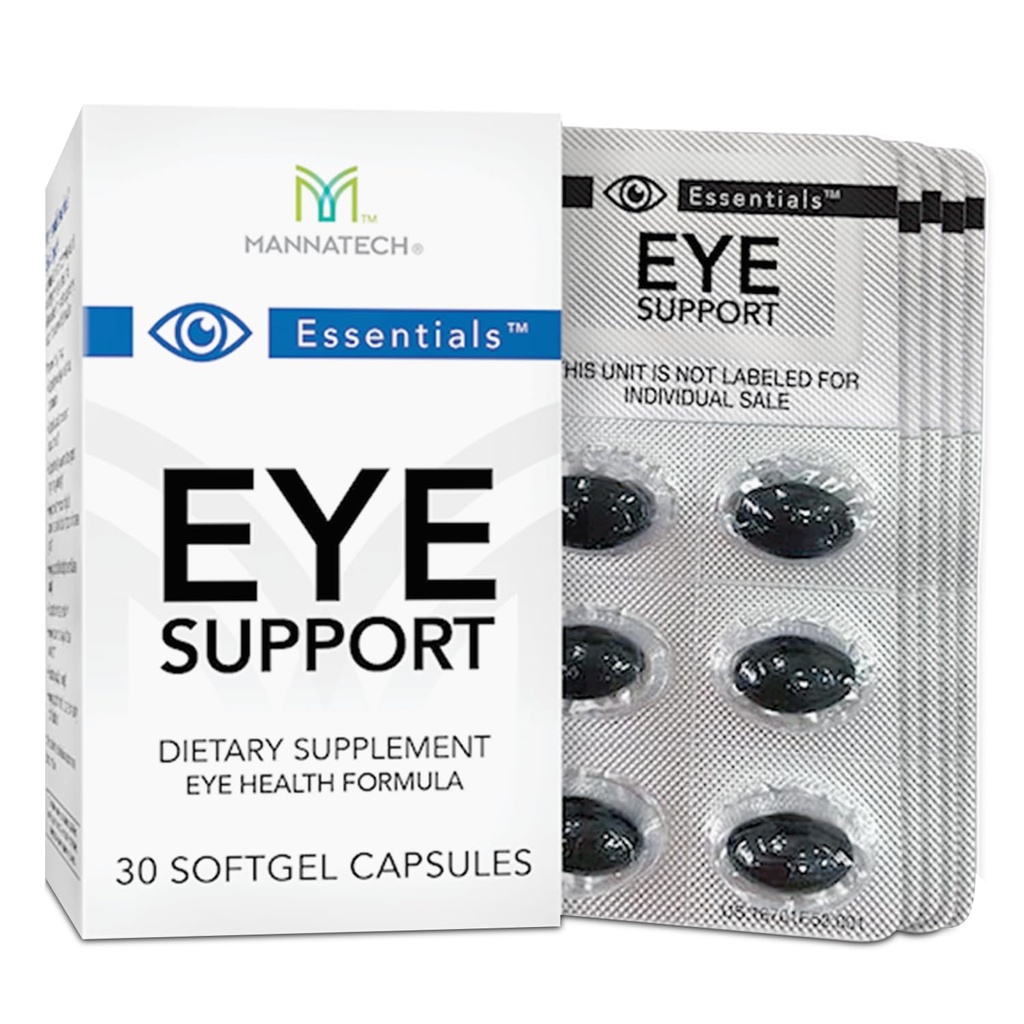 Mannatech Eye Care Suplement, Supports General Eye Health Sight Care Suplement w / Lutein & Dallxanthin. Dukungan Mata 30 Softgels.