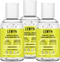 Sanitizer Gel Tingkat Medis - 97% ORGANIC - 2 FL.OZ. Pack 3
