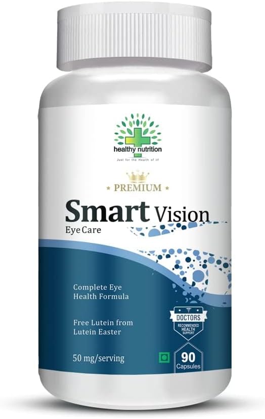 Smart Vision Eye Care Supplement to Impreve Vision, Blue Light, Glare Sensitivity & Digital Guard Formula (Lutein, Dalxanthin) -Pack of 90 Vegetarian Capsules
