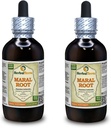 Akar Maral (Rhaponticum Carthamodes) Tacture, Organic Drific Roots Extract (Nama Merek: HerbalTerra, Proughtly Made in USA) 2x4 f.oz (2x120 ml)
