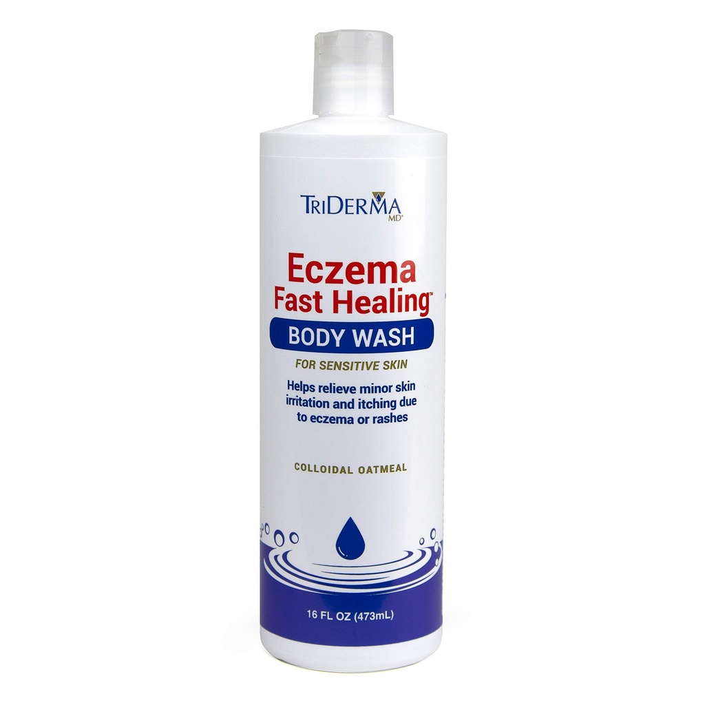 TriDerma Eczema Fast Heeling Body Wash for Sensitive Skin 16 Ounces