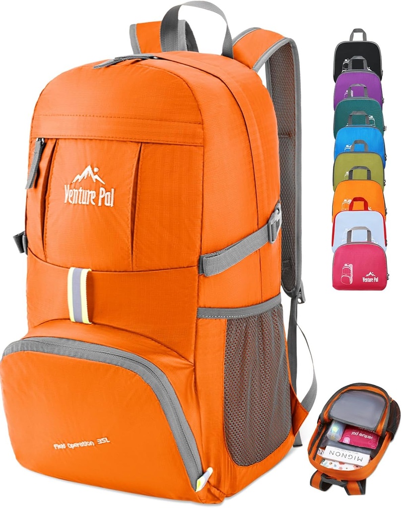 Venture Pal 35L Ultralight Lighweight Packy Foldable Travel Camping Outdoor Sports Backpack Daypack