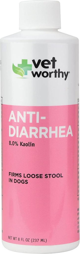 Vet Worthy Anti- Diare for Dogs - Tambahan Anjing untuk Bantuan Relieve Diare, Upset Perut, dan Ketidaknyamanan - 8oz