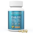 Fish-Oil Omega3- Fatty Acids- Tambahan Small-Softgels - 180Count 1440mg untuk Heally Heart Brain EPA DHA Mudah ditelan