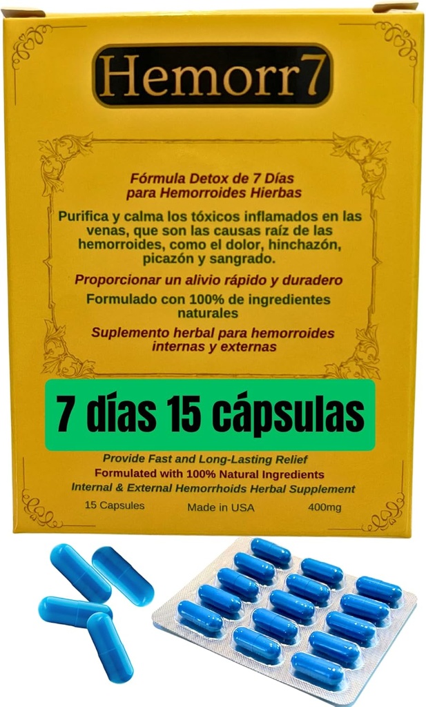 7 Hari 15 Capsules Herbal Detox Formula, Fórmula Herbal para pecandu alkohol las hemorroides Durante 7 días