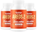 AREDS 2 Sugar-Free Eye Vitamin - Alternative to Lutein Gummies for Eyes - Lutein for Eye Health - Premium Sugar- Free Eye Vitamin - (Cable Tablets) Kemas 3